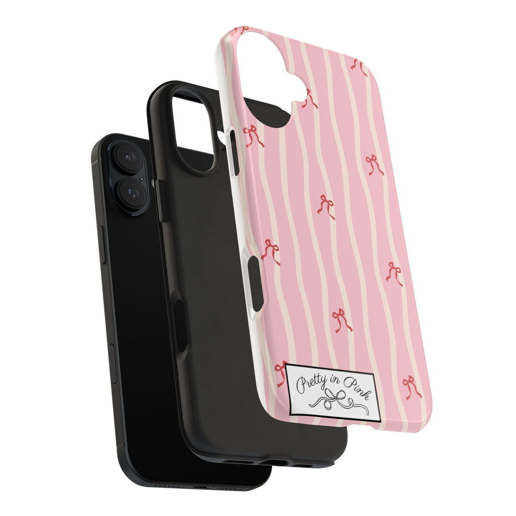 Pretty in Pink Striped Phone Case